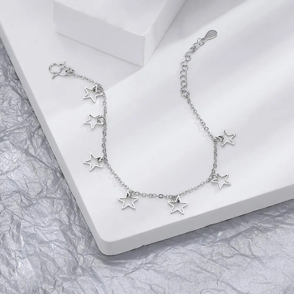 Popular Chain Bracelet Adjustable Anti-rust Female Hollow Pentagram Tassel Chain Bracelet Charm Bracelet Ladies Bracelet
Popular Chain Bracelet Adjustable Anti-rust Female Hollow Pentagram Tassel Chain Bracelet Charm Bracelet Ladies Bracelet