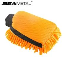 Waterproof Car Wash Microfiber Chenille Gloves Thick Car Cleaning Mitt Wax Detailing Brush Double-faced Glove for Car Wash Care