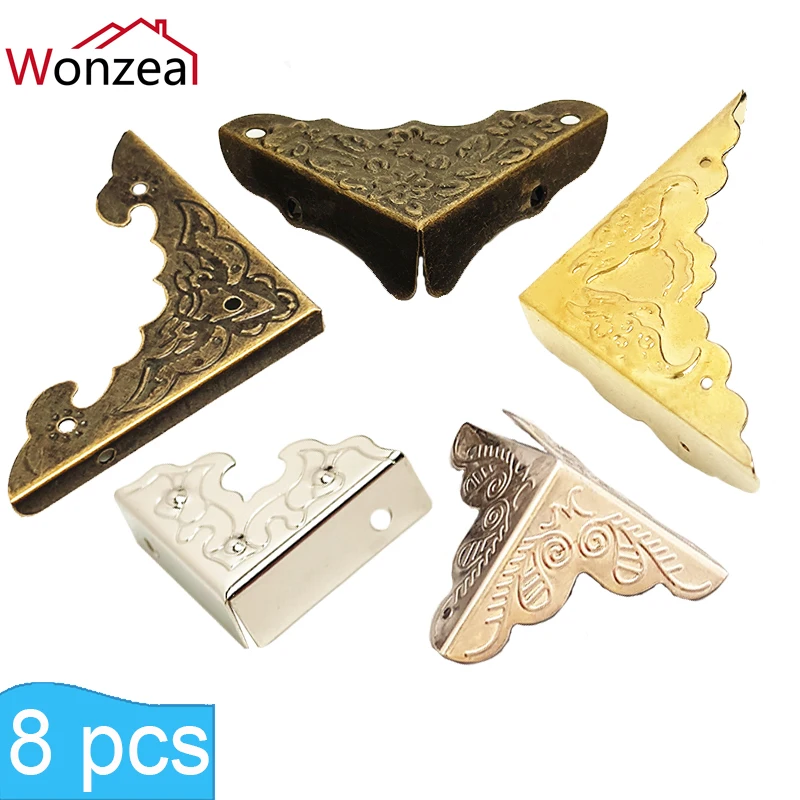 8pcs/Lot 25mm Box Corner Antique Flower Pattern Carved Corner Protector For Jewelry Box Brackets Decorative For Wooden Case
8pcs/Lot 25mm Box Corner Antique Flower Pattern Carved Corner Protector For Jewelry Box Brackets Decorative For Wooden Case