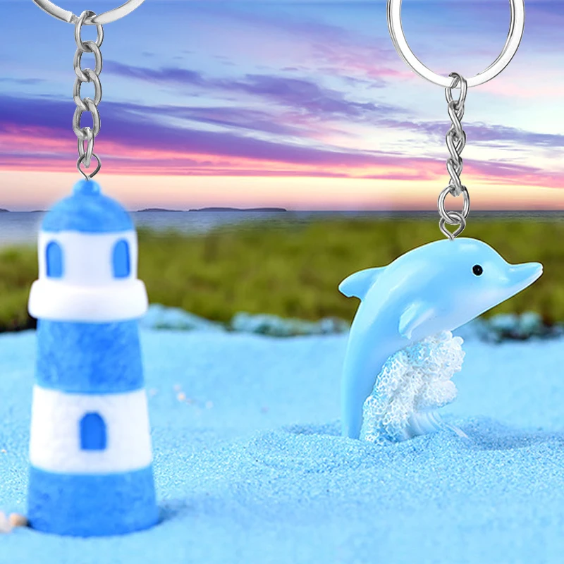 Original Cute Spindrift Dolphin Keychain Women Girls Beach Castle Lighthouse Coconut Tree Key Chain On Bag Wedding Party Gift
Original Cute Spindrift Dolphin Keychain Women Girls Beach Castle Lighthouse Coconut Tree Key Chain On Bag Wedding Party Gift