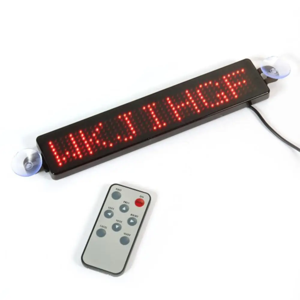 12V Car LED Programmable Sign Moving Scrolling Message Display Board Screen
12V Car LED Programmable Sign Moving Scrolling Message Display Board Screen