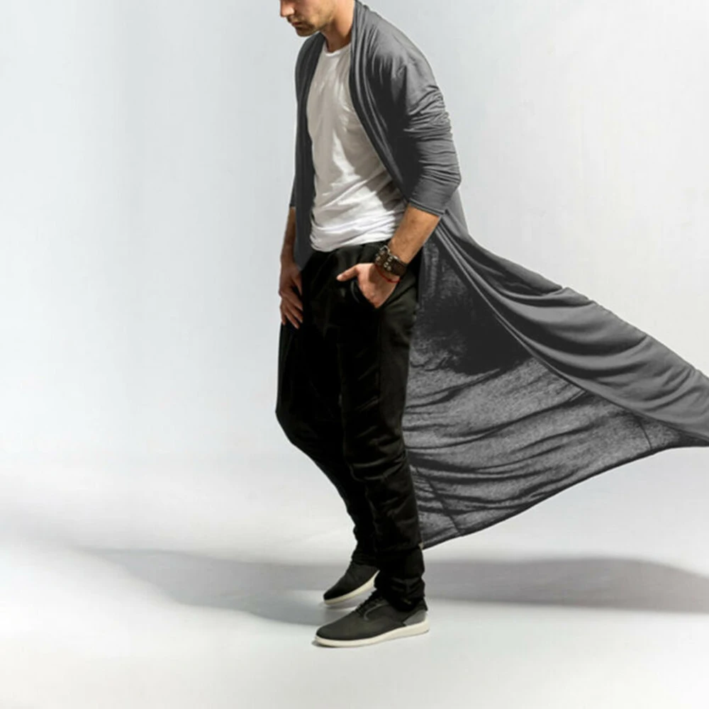 Autumn Full Length Men's Baggy Casual Coats Jacket Cape Loose Long Sleeve Cardigans Cloak Tops Outwear For Men Jackets
Autumn Full Length Men's Baggy Casual Coats Jacket Cape Loose Long Sleeve Cardigans Cloak Tops Outwear For Men Jackets