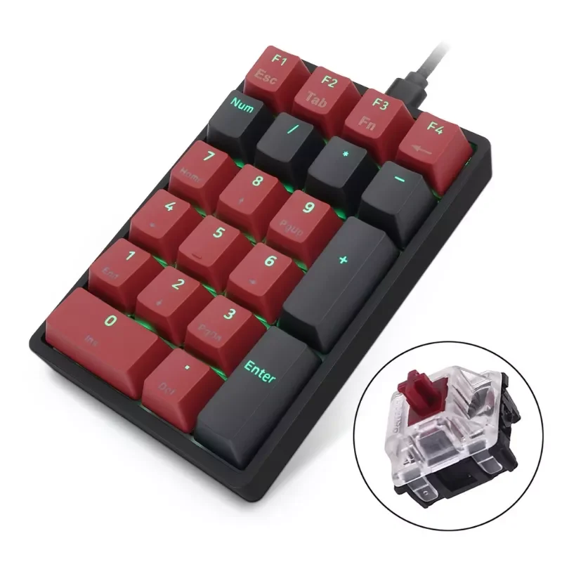 Portable Mini USB Wired Numeric Keypad RGB Backlight Digital Num Pad Fully Programmable for Optical Switch
Portable Mini USB Wired Numeric Keypad RGB Backlight Digital Num Pad Fully Programmable for Optical Switch