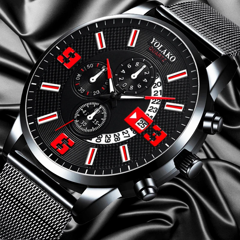 2022 Mens Fashion Calendar Business Watches Stainless Steel Mesh Belt Quartz Men Wrist Watch Male Casual Clock relogio masculino
2022 Mens Fashion Calendar Business Watches Stainless Steel Mesh Belt Quartz Men Wrist Watch Male Casual Clock relogio masculino