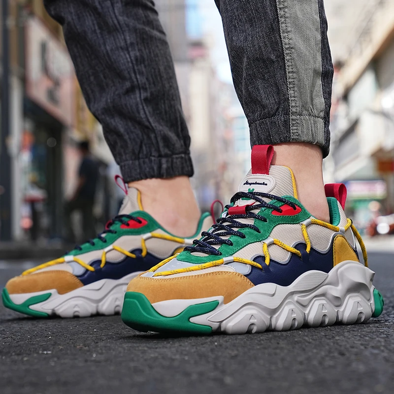 High-quality Men Running Shoes for Women Thick Sole Chunky Sneakers Lady Trendy Dad Shoes Outdoor Jogging Sports Shoes Gym Shoes
High-quality Men Running Shoes for Women Thick Sole Chunky Sneakers Lady Trendy Dad Shoes Outdoor Jogging Sports Shoes Gym Shoes