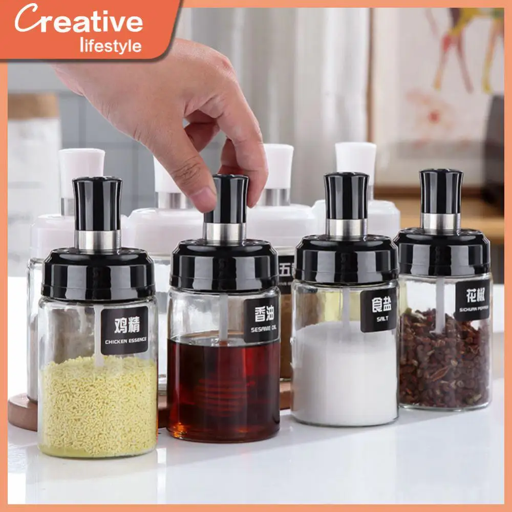 Hot Condiment Container Transparent Spoon Cover Spice Organizer Jar Salt Sugar Pepper Oliver Oil Storage Pepper Spoon 2023 250ml
Hot Condiment Container Transparent Spoon Cover Spice Organizer Jar Salt Sugar Pepper Oliver Oil Storage Pepper Spoon 2023 250ml
