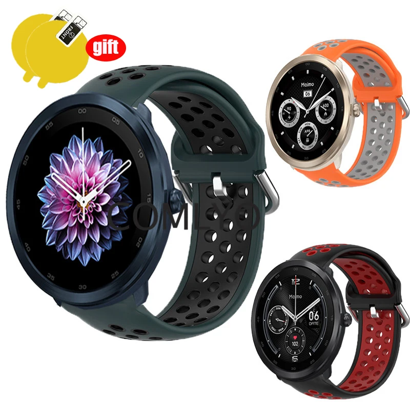 Ремешок силиконовый для смарт-часов Maimo watch R, мягкий воздухопроницаемый спортивный браслет с защитной пленкой для экрана, с GPS
Ремешок силиконовый для смарт-часов Maimo watch R, мягкий воздухопроницаемый спортивный браслет с защитной пленкой для экрана, с GPS