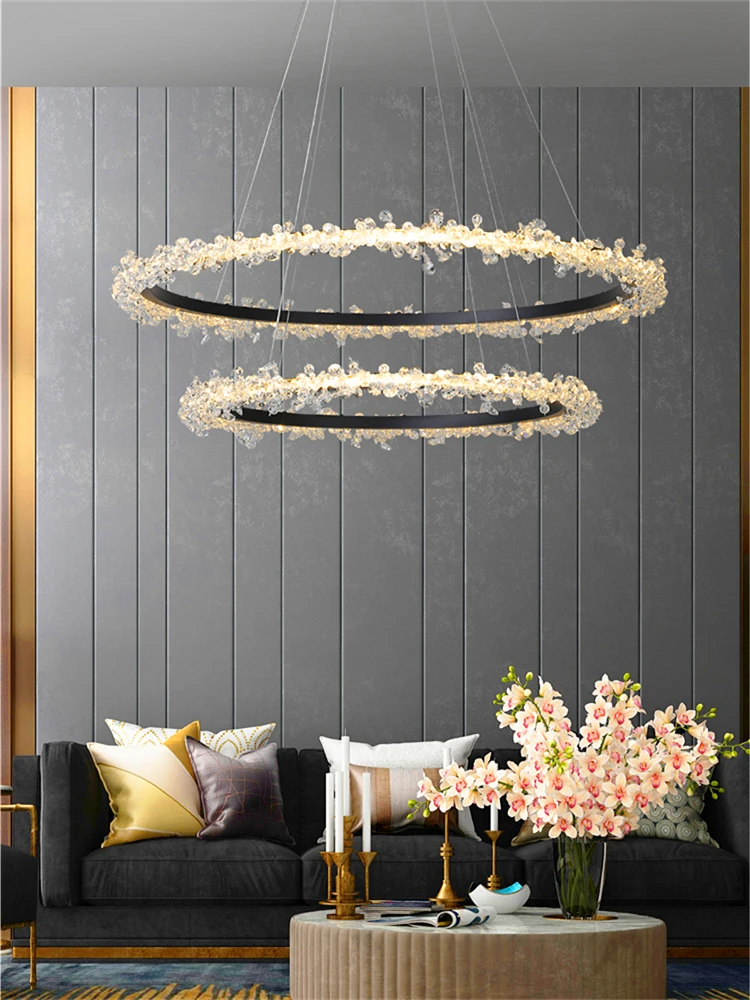 Modern LED Crystal Chandeliers For Living Room LOFT Pendant Lamp Dining Bedroom Art Villa Restaurant Indoor Decorations Lighting
Modern LED Crystal Chandeliers For Living Room LOFT Pendant Lamp Dining Bedroom Art Villa Restaurant Indoor Decorations Lighting