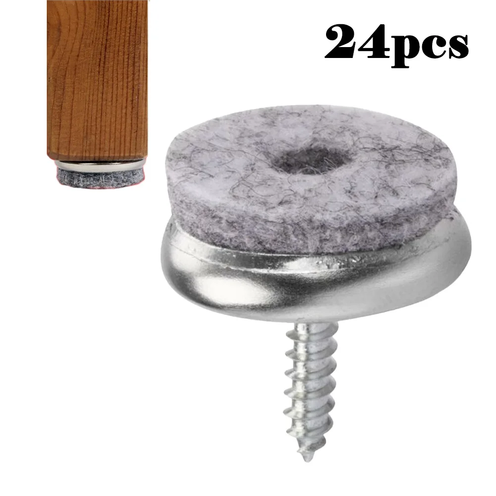 24Pcs 18mm Furniture Felt Pads Slider Glide Pad For Furniture Feet Chair Leg Floor Protectors Screw Installation Reduce Noise
24Pcs 18mm Furniture Felt Pads Slider Glide Pad For Furniture Feet Chair Leg Floor Protectors Screw Installation Reduce Noise