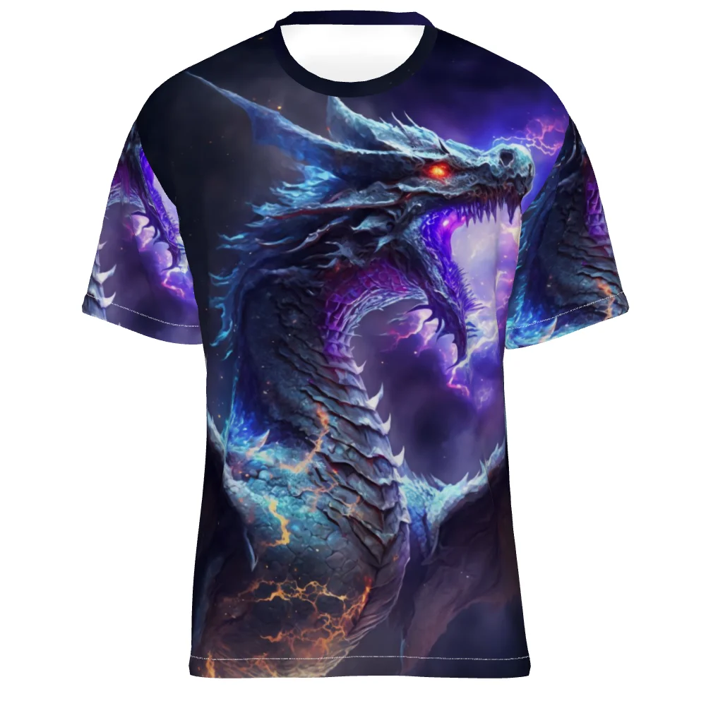 Summer men's T-shirt oversized loose clothing retro short sleeve fashion Chinese dragon alphabet print O-neck T-shirt
Summer men's T-shirt oversized loose clothing retro short sleeve fashion Chinese dragon alphabet print O-neck T-shirt
