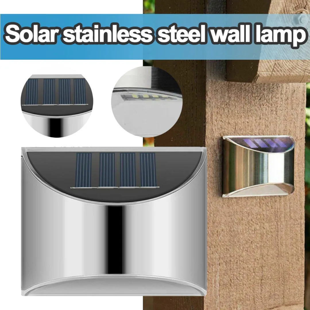 2V 80mA Solar Wall Light Waterproof Garden Fences Lamp Polycrystalline Silicon For Outdoor Walkway Lighting Warm White/White
2V 80mA Solar Wall Light Waterproof Garden Fences Lamp Polycrystalline Silicon For Outdoor Walkway Lighting Warm White/White