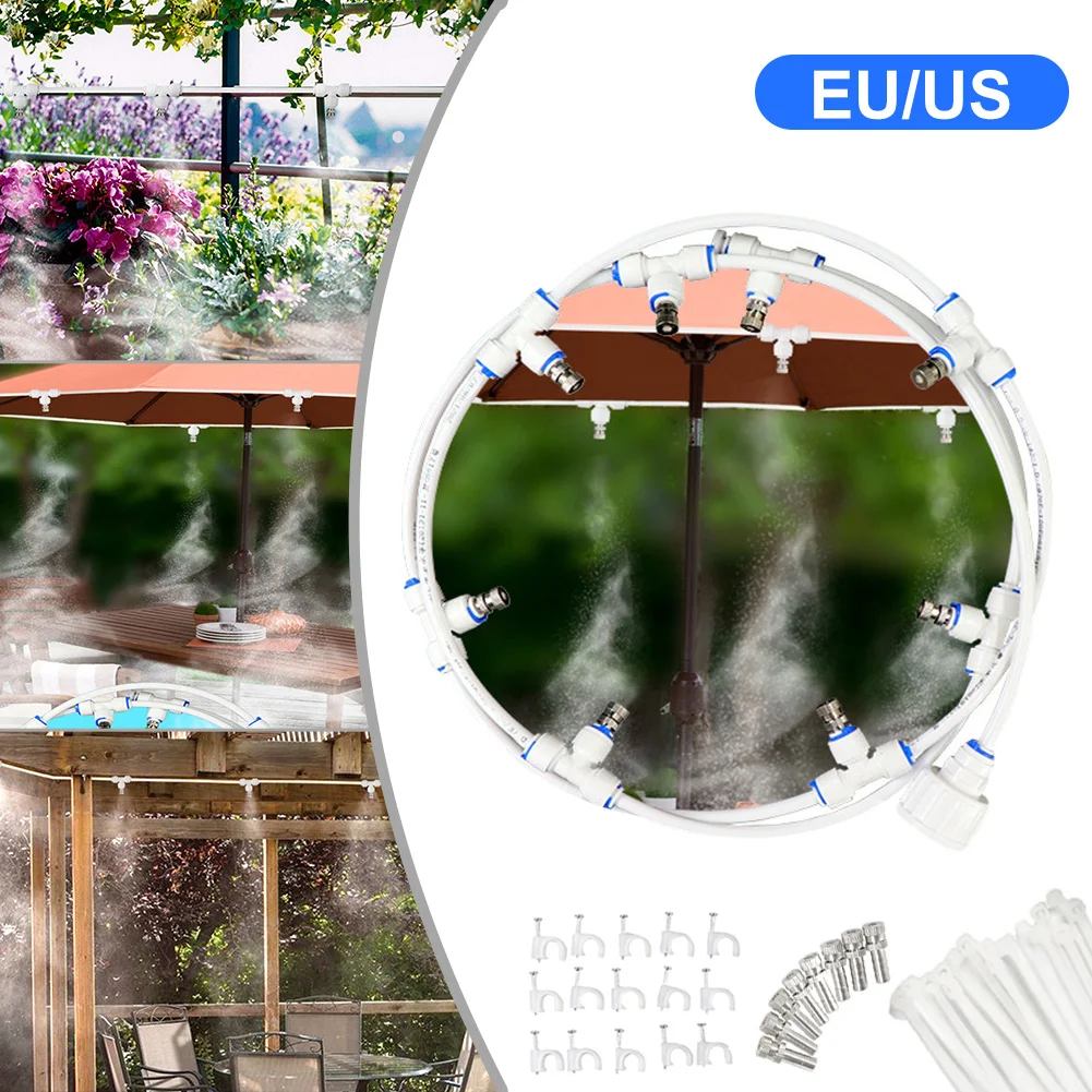 10m Misting Cooling System Mist System for Patio with 8 Brass Mist NozzleMisting Line Outdoor Water Mister Kit for Garden
10m Misting Cooling System Mist System for Patio with 8 Brass Mist NozzleMisting Line Outdoor Water Mister Kit for Garden