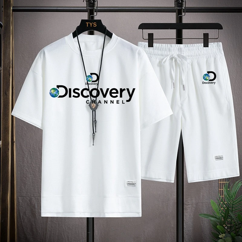 Summer Discovery Men's Two Piece Set Linen Fabric Casual T-Shirt and Shorts Set Mens Sports Suit Fashion Short Sleeve Tracksuit
Summer Discovery Men's Two Piece Set Linen Fabric Casual T-Shirt and Shorts Set Mens Sports Suit Fashion Short Sleeve Tracksuit