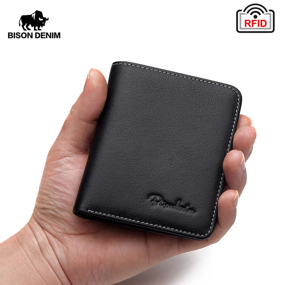 BISON DENIM Black Purse For Men Men's Wallets Thin Male Wallet Card Holder Cowskin Soft Mini Purses N4429
BISON DENIM Black Purse For Men Men's Wallets Thin Male Wallet Card Holder Cowskin Soft Mini Purses N4429