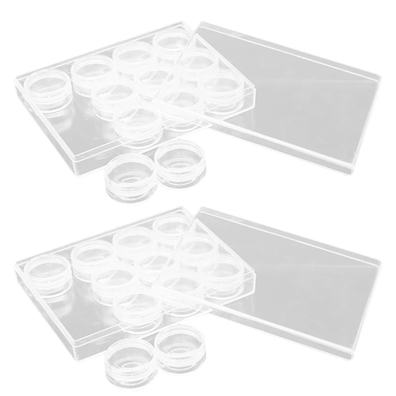 24Pcs Plastic Cosmetic Jar With 10G Clear Case With Snap Lids, Travel Storage Cosmetic Samples For Holds Lotions, Creams Durable
24Pcs Plastic Cosmetic Jar With 10G Clear Case With Snap Lids, Travel Storage Cosmetic Samples For Holds Lotions, Creams Durable