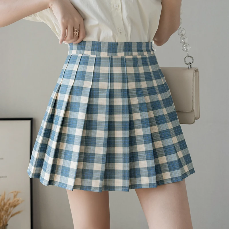 New Summer Women's Skirt Shorts High Waist A-line Stitching Student Plaid Pleated Skirts Women Cute Sweet Girls Dance Mini Skirt
New Summer Women's Skirt Shorts High Waist A-line Stitching Student Plaid Pleated Skirts Women Cute Sweet Girls Dance Mini Skirt