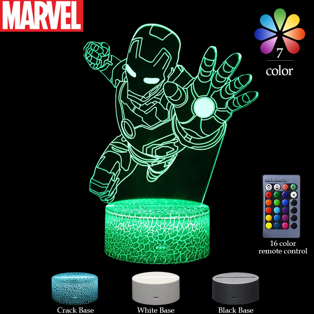 Disney Marvel Avengers Marvel Iron Man 3D Night Light LED Gift Light Children's Toys Bedroom Lighting Ornament Birthday Gift
Disney Marvel Avengers Marvel Iron Man 3D Night Light LED Gift Light Children's Toys Bedroom Lighting Ornament Birthday Gift
