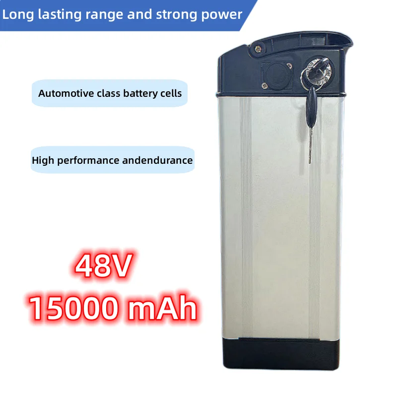 48V 15000mAh 21700 For e-Bike Battery Silver Fish Case Motor Bike Haiba Conversion Kit 54.6v 67.2v Electric Bicycle
48V 15000mAh 21700 For e-Bike Battery Silver Fish Case Motor Bike Haiba Conversion Kit 54.6v 67.2v Electric Bicycle