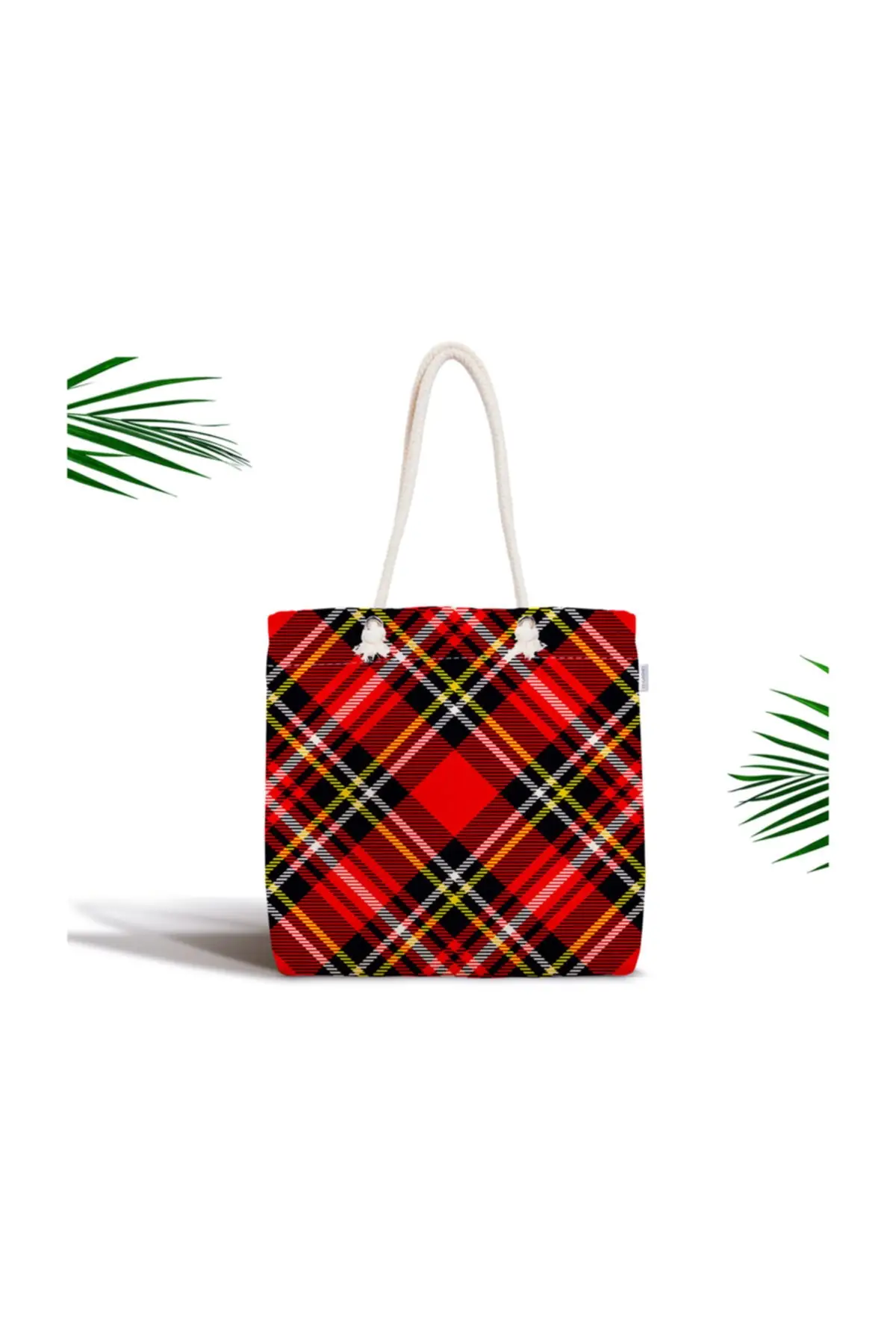 Women Beach Bag Red Background Checked Pattern Zippered leather Fabric Tote Bag Fashion Summer Large Shoulder Shopping Bags
Women Beach Bag Red Background Checked Pattern Zippered leather Fabric Tote Bag Fashion Summer Large Shoulder Shopping Bags