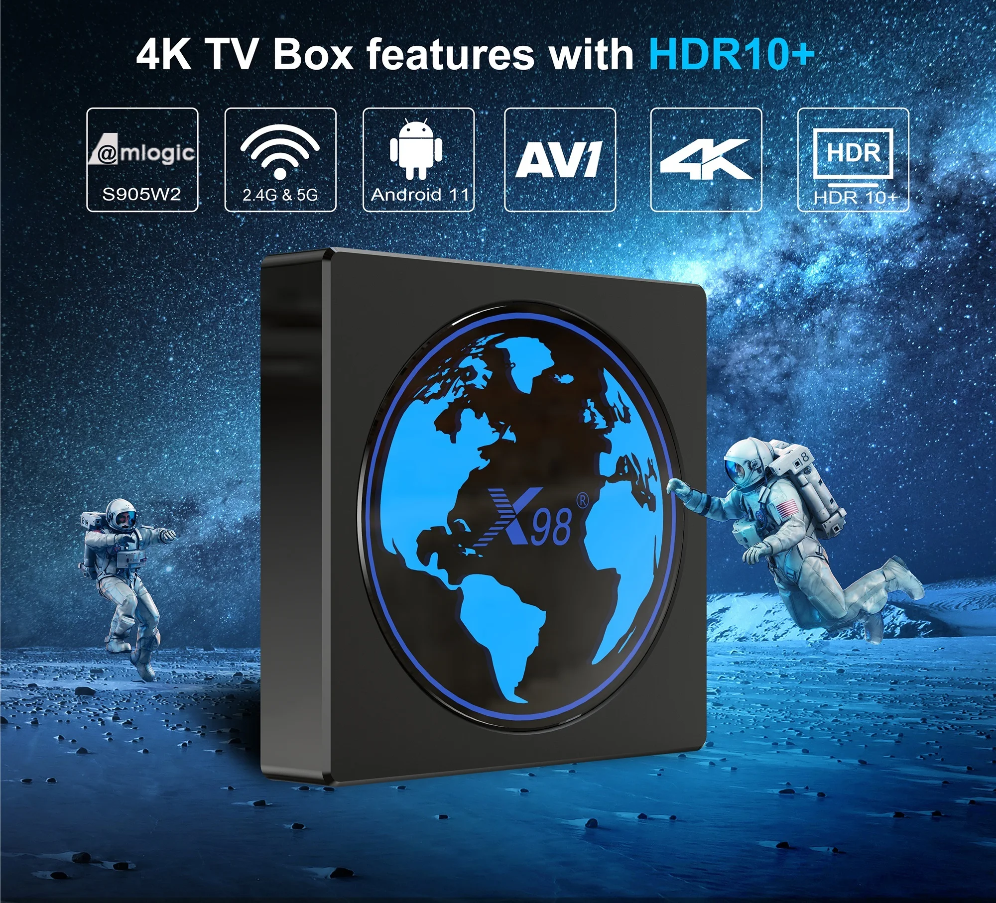 Мини-приставка смарт-ТВ Android 11 4K 60FPS HDR поддержка AV1 Dual Wifi Youtube Media Player 4 Гб 64 Гб телеприставка
Мини-приставка смарт-ТВ Android 11 4K 60FPS HDR поддержка AV1 Dual Wifi Youtube Media Player 4 Гб 64 Гб телеприставка