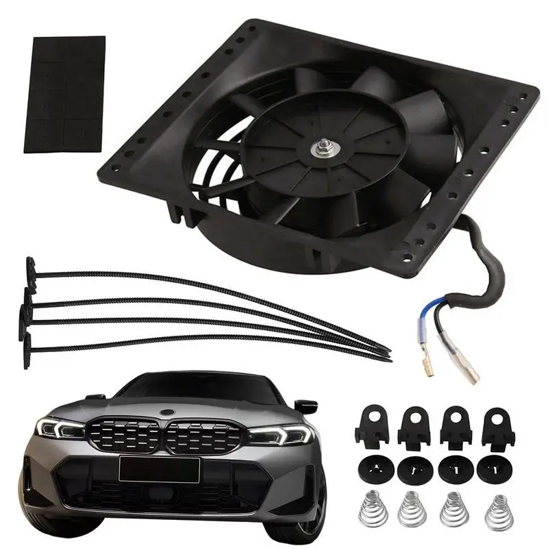 Racing Car Universal 12V Electric Electric Radiator Fan Black Blades Radiator Cooling Fan For Radiator Engine Bay Cooler 6
Racing Car Universal 12V Electric Electric Radiator Fan Black Blades Radiator Cooling Fan For Radiator Engine Bay Cooler 6
