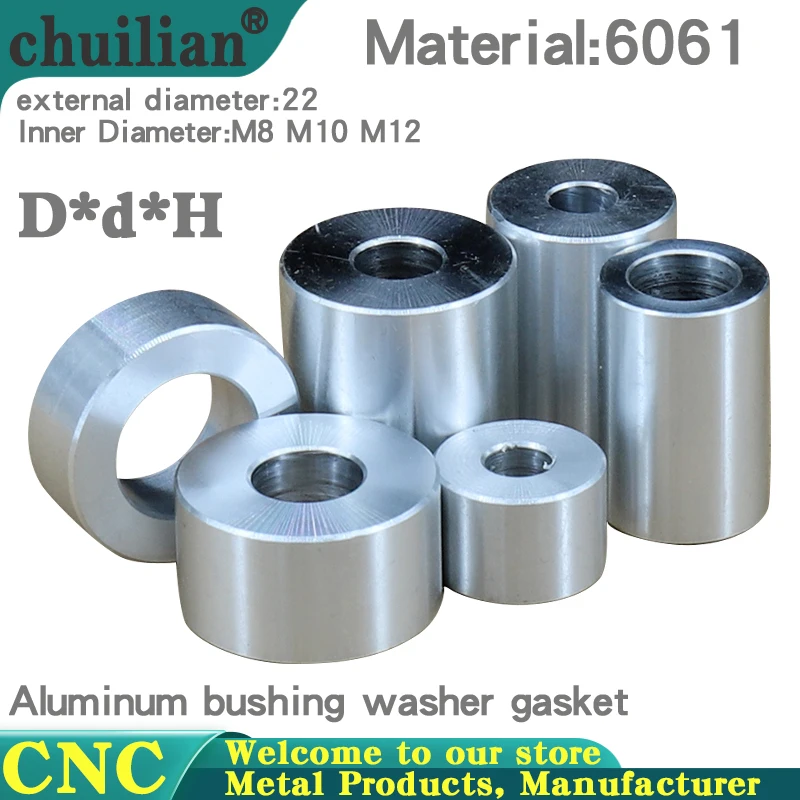 Диаметр 22 мм M8 M10 M12, алюминиевая втулка, шайба, прокладка, круглая, полая, без резьбы, проставка, толщина 2/3/4/5/6/50 мм
Диаметр 22 мм M8 M10 M12, алюминиевая втулка, шайба, прокладка, круглая, полая, без резьбы, проставка, толщина 2/3/4/5/6/50 мм