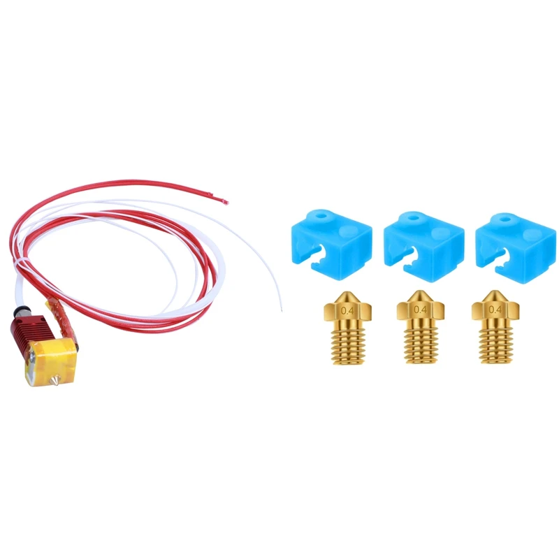 MK8 0.4Mm Nozzle With Aluminum Heating Block For Ender 3 Pro Creality & E3D 3D Printer Heater Block Silicone Cover
MK8 0.4Mm Nozzle With Aluminum Heating Block For Ender 3 Pro Creality & E3D 3D Printer Heater Block Silicone Cover
