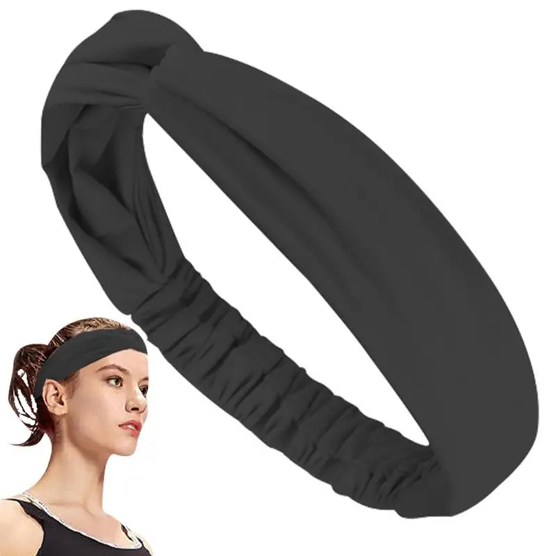 

Stretchy Headbands For Women Knotted Headband For Workouts Strong Elasticity Non-Slip Fun Twist Knot For Dance Reunion Shopping