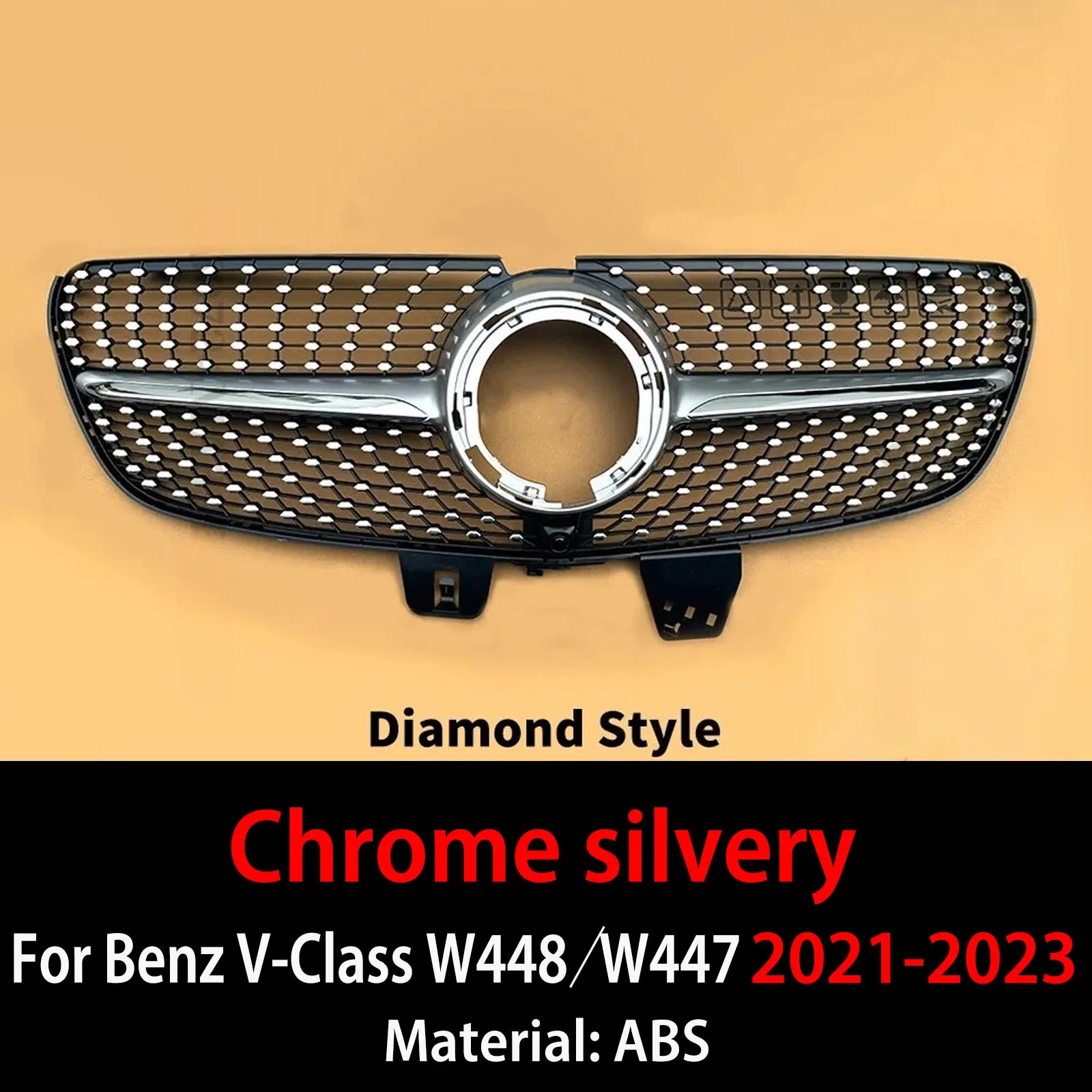Для Mercedes Benz V Class Vito W448 W447 2015-2023 Средняя сетка тюнинга Sport GT Diamond Style Передняя впускная решетка Решетка радиатора
Для Mercedes Benz V Class Vito W448 W447 2015-2023 Средняя сетка тюнинга Sport GT Diamond Style Передняя впускная решетка Решетка радиатора