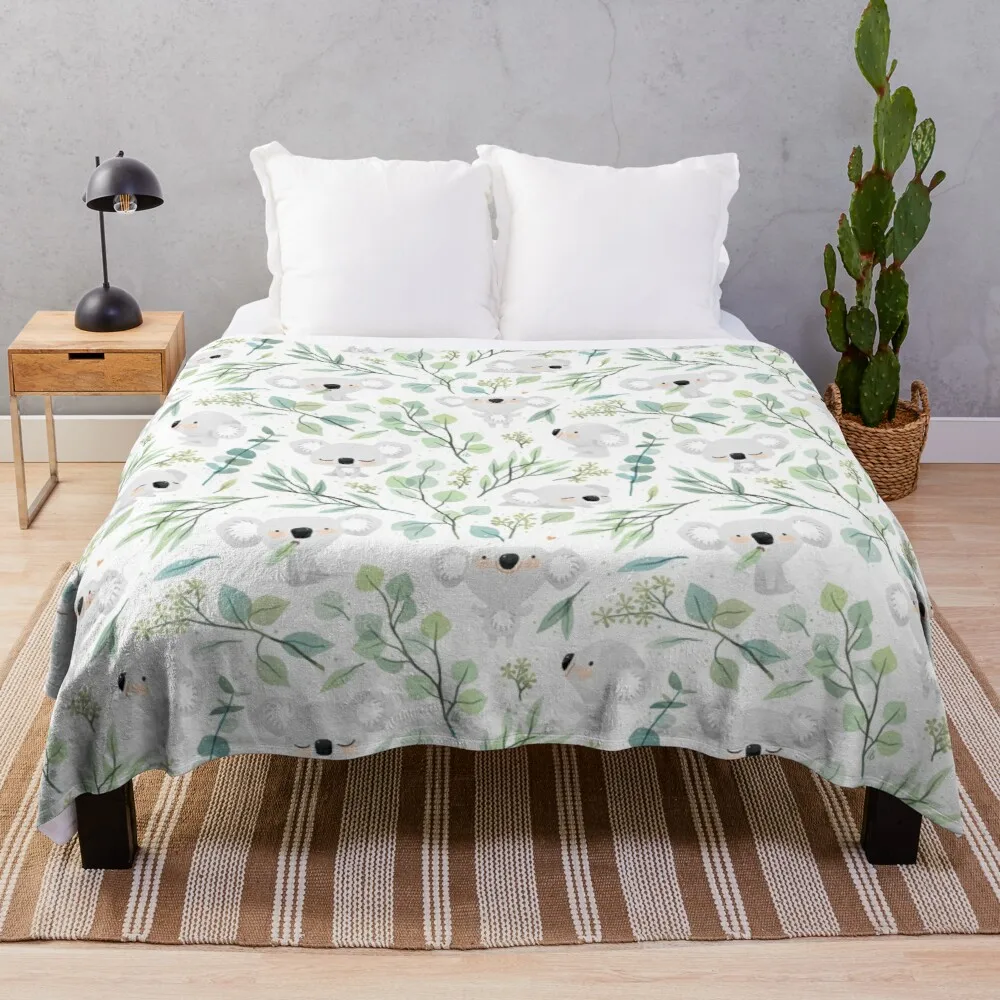 Koala And Eucalyptus Pattern Ultra-Soft Micro Fleece Faux Fur Blanket Designer Throw Blanket Animethrow Blankets
Koala And Eucalyptus Pattern Ultra-Soft Micro Fleece Faux Fur Blanket Designer Throw Blanket Animethrow Blankets