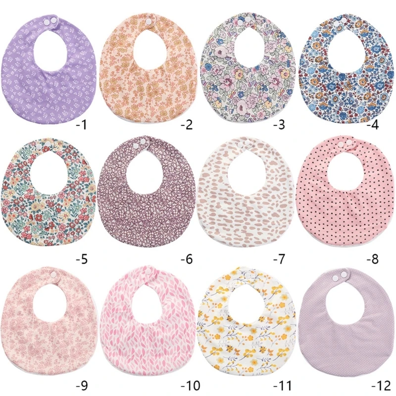 Burp Bib Soft Baby Bibs w/ Floral Printing Comfort Adjustable 2-Step Snap Skin Friendly Soothing Bib Nursery Room Supply
Burp Bib Soft Baby Bibs w/ Floral Printing Comfort Adjustable 2-Step Snap Skin Friendly Soothing Bib Nursery Room Supply
