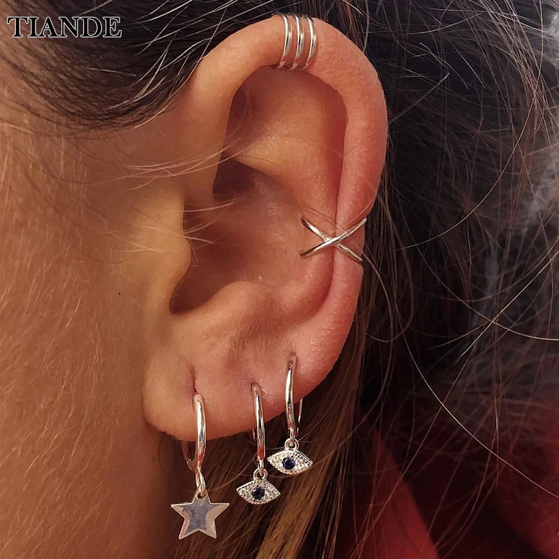 TIANDE Fine Evil Eye Dangle Earrings for Women Gold Plated Zircon Piercing Hoop Drop Earrings 2022 Fashion Jewelry Wholesale
TIANDE Fine Evil Eye Dangle Earrings for Women Gold Plated Zircon Piercing Hoop Drop Earrings 2022 Fashion Jewelry Wholesale