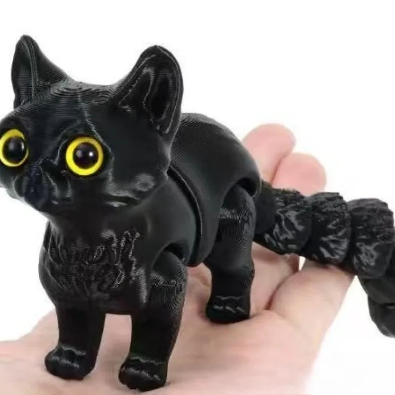 Шарнирный 3D печатный кот из пластика
Шарнирный 3D печатный кот из пластика