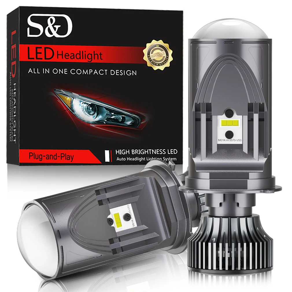 60000LM H4 LED Projector Headlight Lamp H4 LED LHD RHD High/Low Beam Super Bright Canbus 130W CSP 3570 12V 24V 6000K White
60000LM H4 LED Projector Headlight Lamp H4 LED LHD RHD High/Low Beam Super Bright Canbus 130W CSP 3570 12V 24V 6000K White