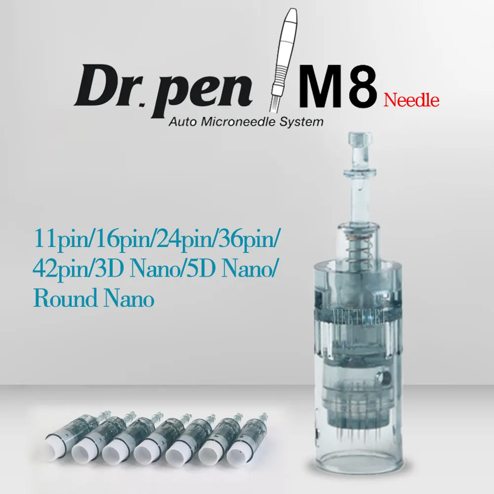 Картриджи с микроиглой Dr Pen Ultima M8 сменный игольчатый наконечник 11 16 24 36 42 Nano 3D 5D MTS