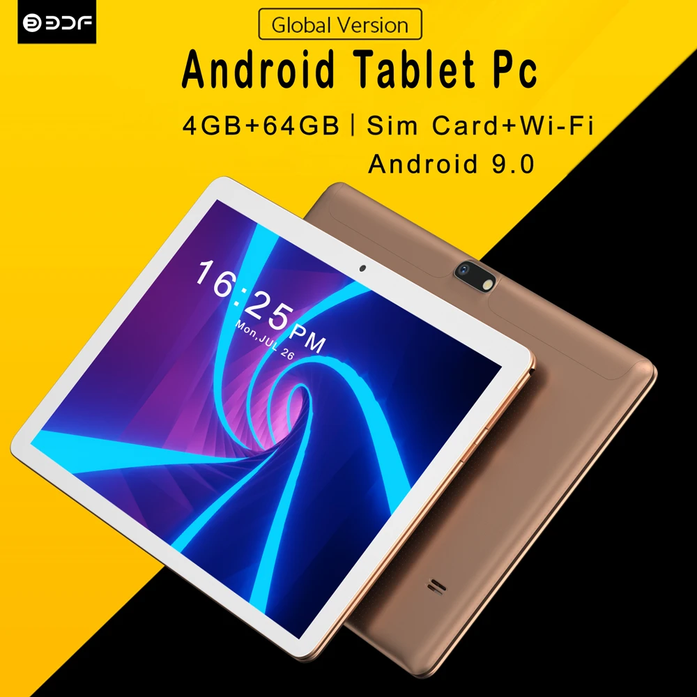 BDF 10.1 Inch Tablet Pc Google Android 9 Support 3G Mobile Phone SIM Card Tablets 4GB+64GB ROM Bluetooth Wi-Fi Tablet Android
BDF 10.1 Inch Tablet Pc Google Android 9 Support 3G Mobile Phone SIM Card Tablets 4GB+64GB ROM Bluetooth Wi-Fi Tablet Android