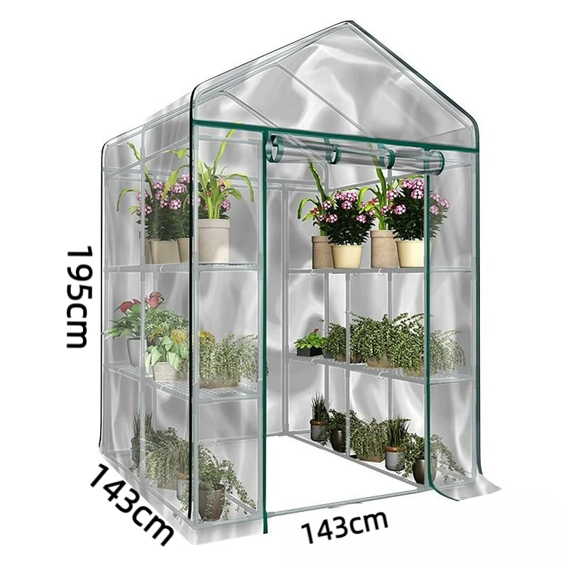 143X143X195cm Cover For Garden Greenhouses Agricultural Greenhouses Plant cover Seedling Flower House PVC Garden Buildings
143X143X195cm Cover For Garden Greenhouses Agricultural Greenhouses Plant cover Seedling Flower House PVC Garden Buildings
