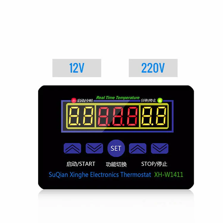

Цифровой светодиодный регулятор температуры W1411, переменный ток 220 В, 24 В, 12 В