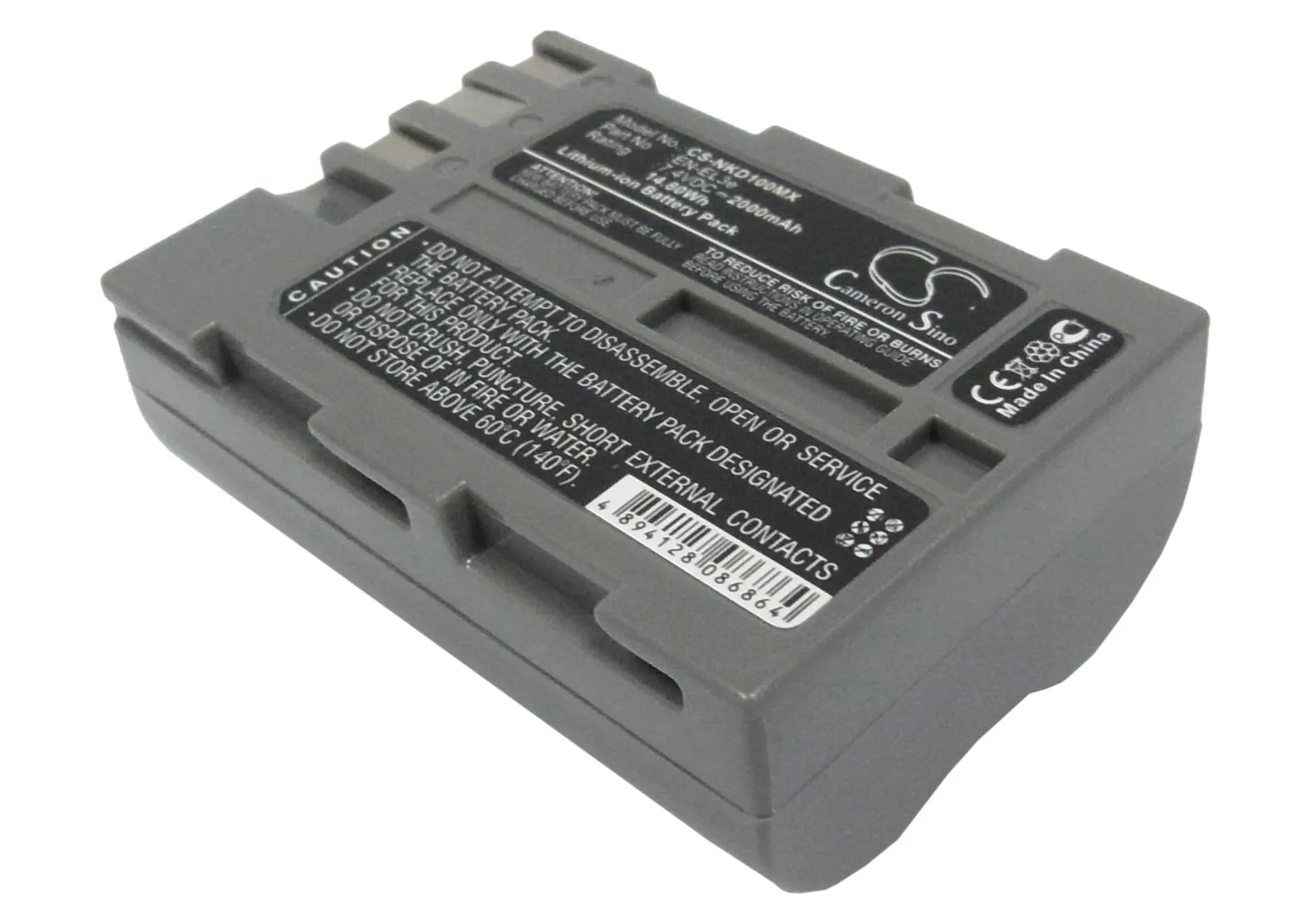 

2000mAh EN-EL3e Battery for NIKON D900 D70 D80 D700 D100 SLR D100 D300S D70s D300 D200 D50 DSLR D700 D90