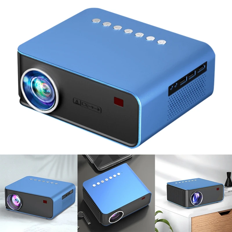 

T4 Mini Projector for Home Supports 1080P TV Full HD Portable Theater Media Player for TV Stick PS4
