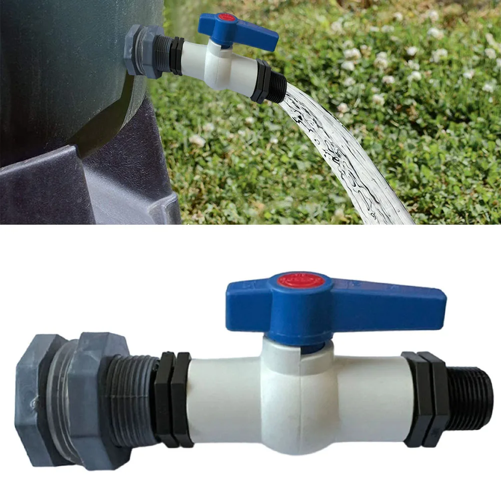 1pc Rain Barrel Valve Water Tap 3/4 Inch PVC Rain Butt Valve Bulkhead Connection Rain Barrel Aquariums Swimming Pools Parts
1pc Rain Barrel Valve Water Tap 3/4 Inch PVC Rain Butt Valve Bulkhead Connection Rain Barrel Aquariums Swimming Pools Parts