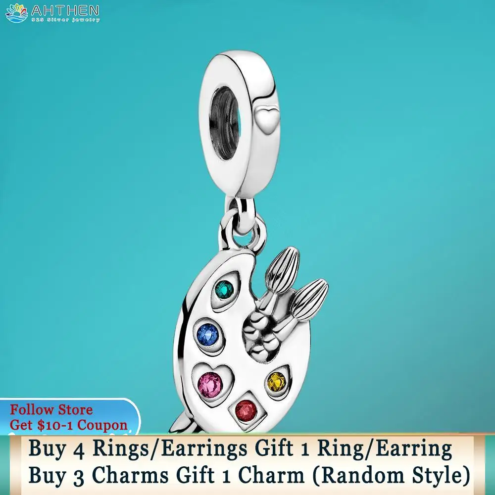 Ahthen 925 Sterling Silver Artist's Palette Dangle Charm fit Original Pandora Bracelets Women Jewelry Making Girl DIY Jewelry
Ahthen 925 Sterling Silver Artist's Palette Dangle Charm fit Original Pandora Bracelets Women Jewelry Making Girl DIY Jewelry