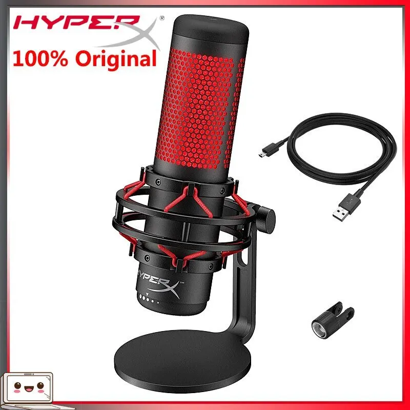 Оригинальный конденсаторный микрофон HyperX QuadCast с USB профессиональный