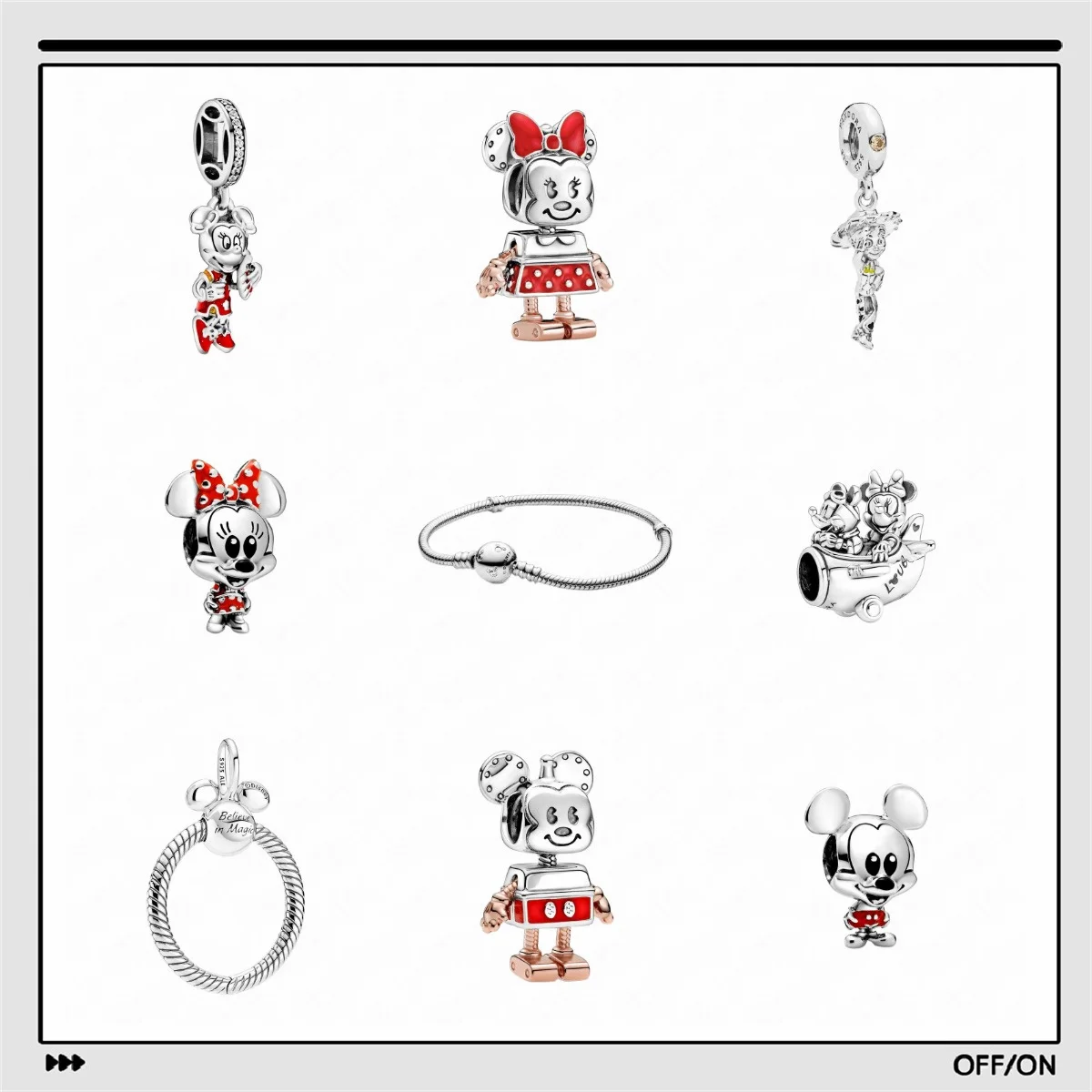 2022 New Arrival Disney Mickey Minnie Mouse Series Original Fashion Bracelet Jewelry Pandora Fit in Bulk Wholesale Beads DSN092
2022 New Arrival Disney Mickey Minnie Mouse Series Original Fashion Bracelet Jewelry Pandora Fit in Bulk Wholesale Beads DSN092