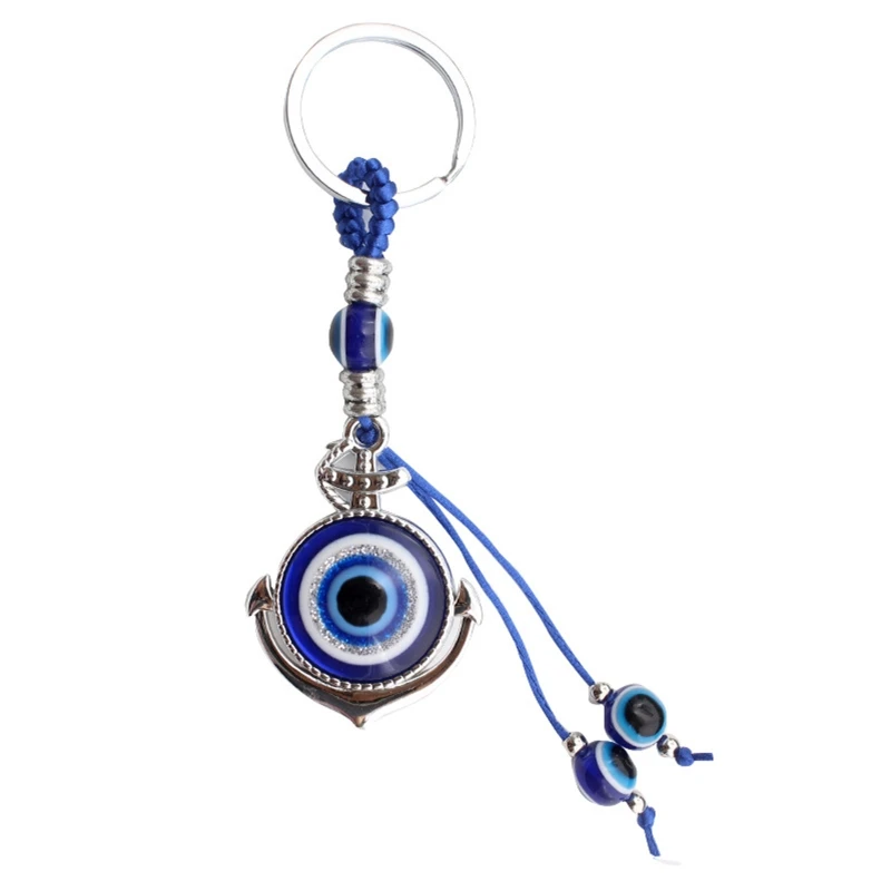 Blue for EVIL EYE Decor Keychain Car Hanging Ornament Hanging Amulet for PROTECTION Ship Anchor Luck Pendant with Keyrin
Blue for EVIL EYE Decor Keychain Car Hanging Ornament Hanging Amulet for PROTECTION Ship Anchor Luck Pendant with Keyrin
