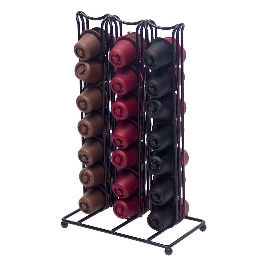 42 Cups Modern Iron Space Saving Coffee Capsule Holder Kitchen Cafe Non Slip Desktop Home Tea House Large Capacity Storage Rack
42 Cups Modern Iron Space Saving Coffee Capsule Holder Kitchen Cafe Non Slip Desktop Home Tea House Large Capacity Storage Rack