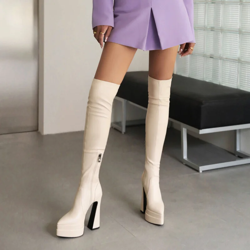 High Boots For Women Shoes 2022 Long Boots Pointed Toe Women's Boots Pu Zipper Spring Autumn Over Knee Boots Mujer de Botas
High Boots For Women Shoes 2022 Long Boots Pointed Toe Women's Boots Pu Zipper Spring Autumn Over Knee Boots Mujer de Botas