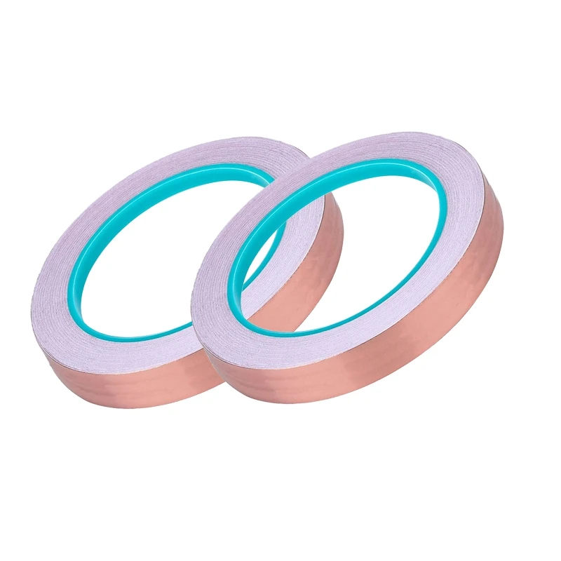 Copper Foil Tape With Double-Sided Conductive - EMI Shielding,Stained Glass,Soldering,Electrical Repairs,0.5 Inch 2Pcs
Copper Foil Tape With Double-Sided Conductive - EMI Shielding,Stained Glass,Soldering,Electrical Repairs,0.5 Inch 2Pcs