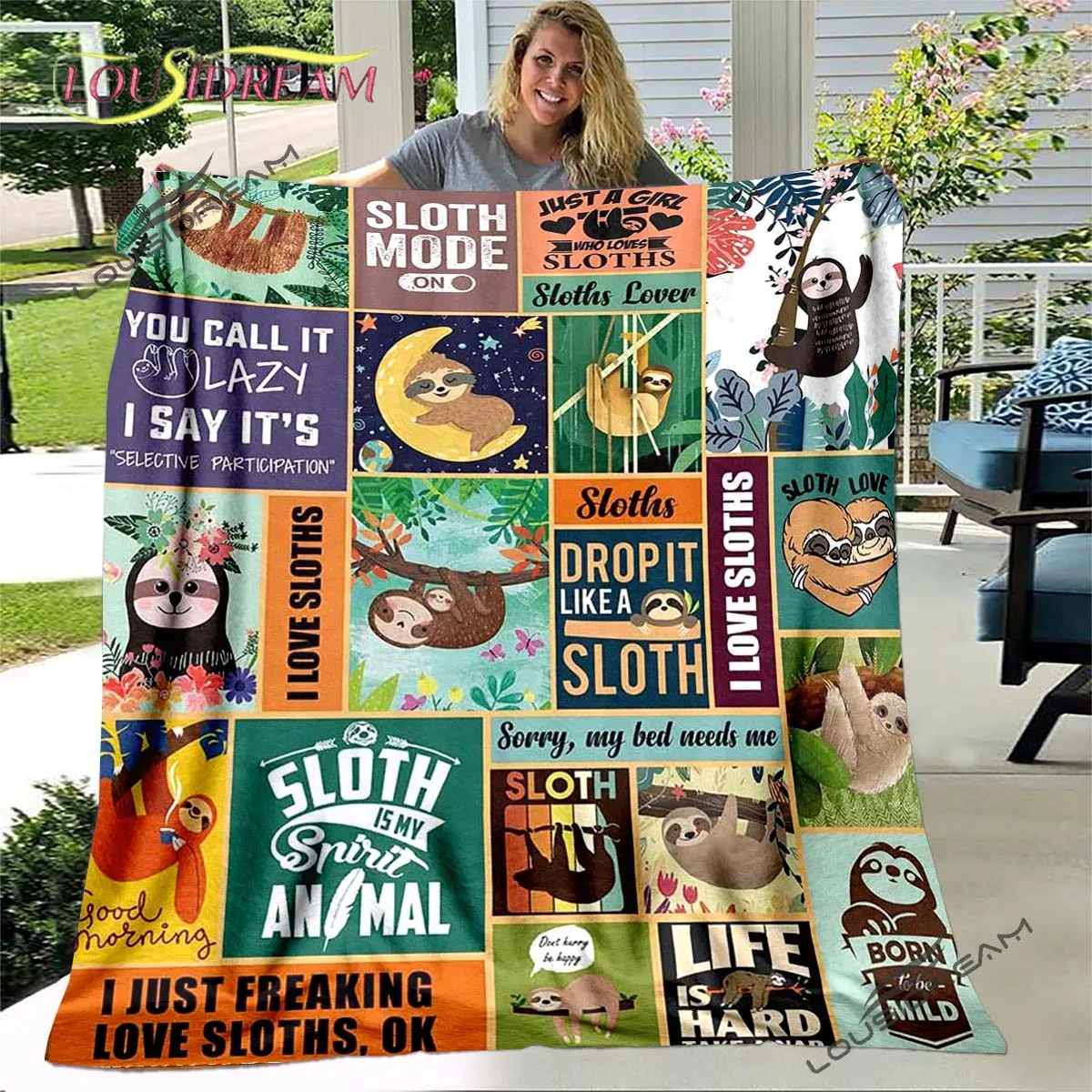 Lazy Sloth Cartoon Cover blanket Take your time Throw Blanket Cute Plaid For Kids Child Adult Plush Gift Souvenier Home Decorate
Lazy Sloth Cartoon Cover blanket Take your time Throw Blanket Cute Plaid For Kids Child Adult Plush Gift Souvenier Home Decorate