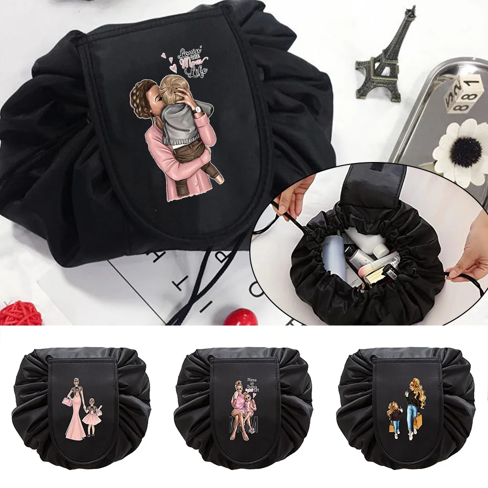 Fashion Women Mom Print Drawstring Lazy Cosmetic Bag Wash Organizer Female Make Up Pouch Portable Toiletry Beauty Case Mom Gift
Fashion Women Mom Print Drawstring Lazy Cosmetic Bag Wash Organizer Female Make Up Pouch Portable Toiletry Beauty Case Mom Gift
